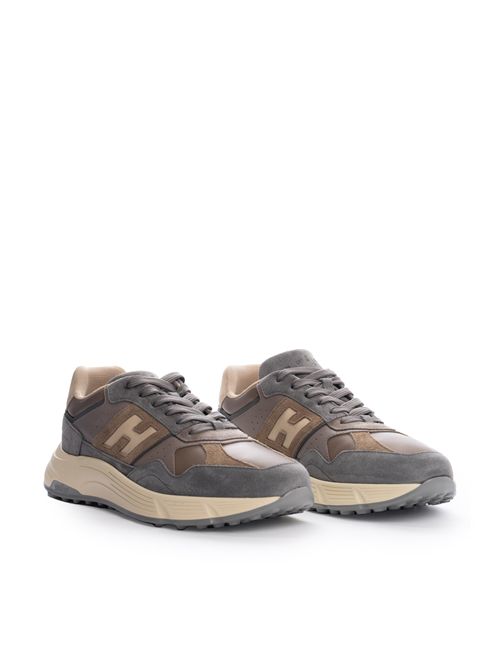 Sneakers Hyperlight in pelle e suede Tortora HOGAN | HXM5630FK70 UHP620K